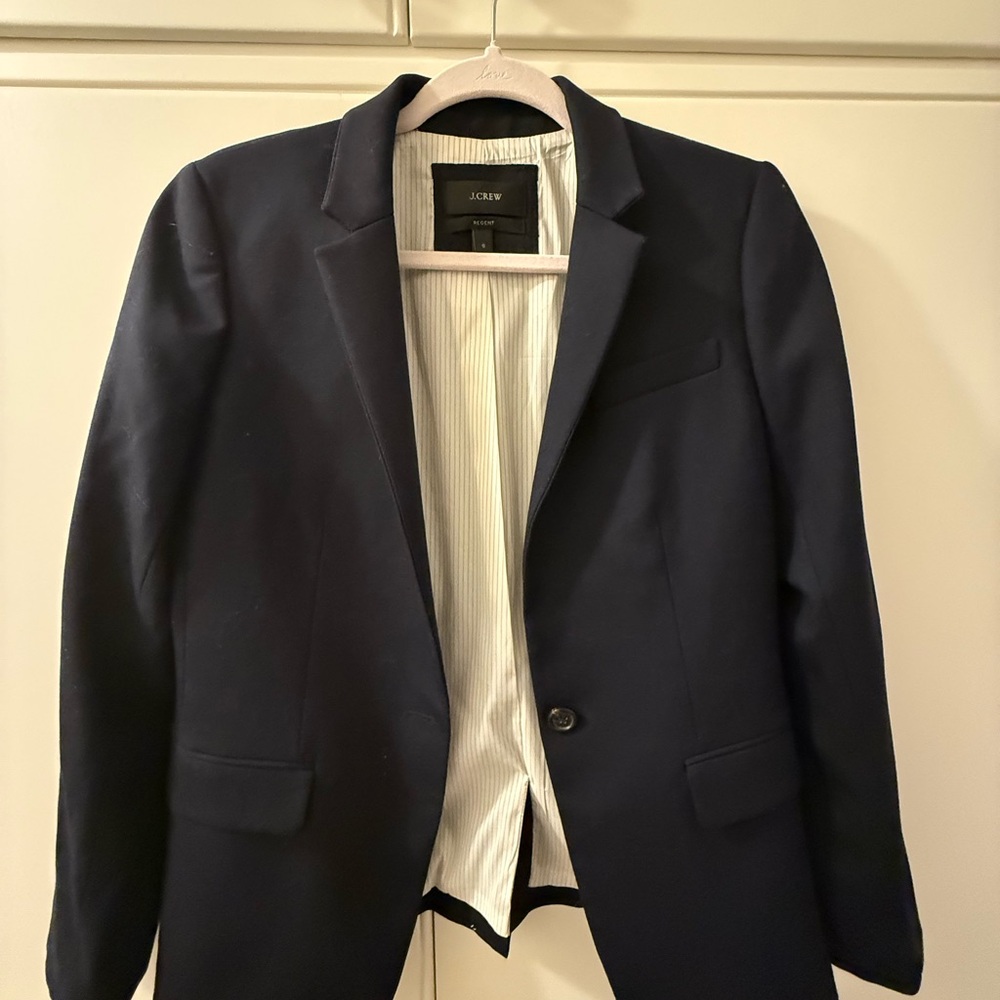 J. Crew Navy Regent Blazer